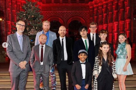 Henry with the cast of A Boy Called Christmas
