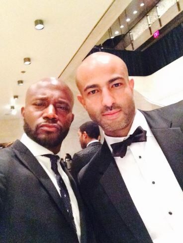 Olu with his cousin Taye Diggs