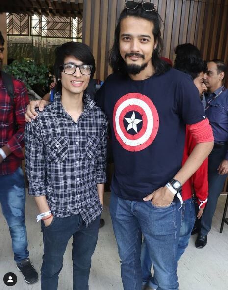 Sourav Joshi with RJ Abhinav