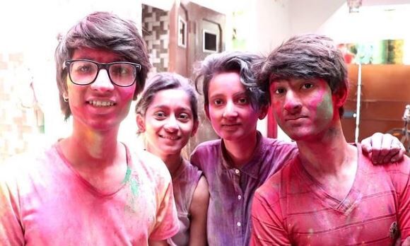 Sourav Joshi celebrates Holi