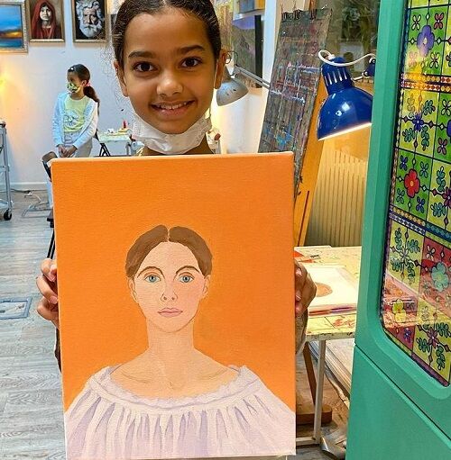 Mira Singh painted a picture of her mother
