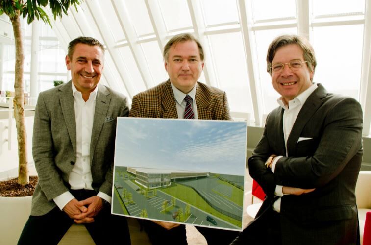 Joes Daemen with his business partners