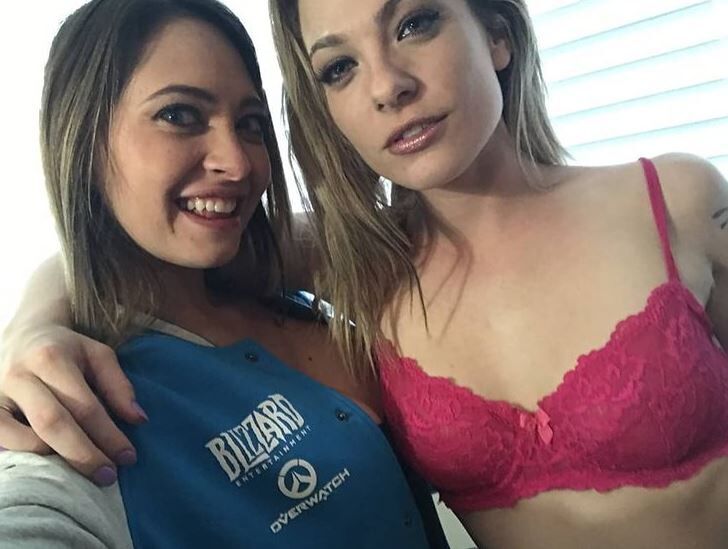 Melissa Hayes with her friend
