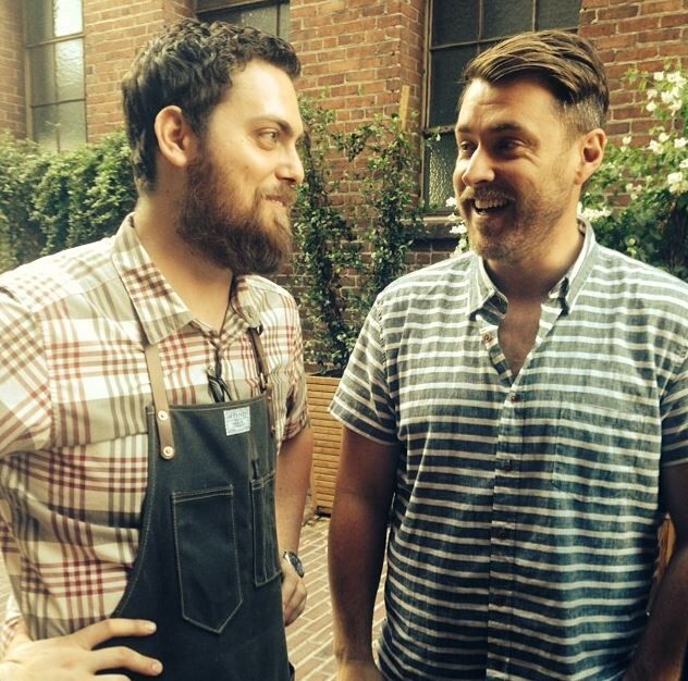 Josh with his friend