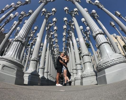 Sandra with her boyfriend Julian