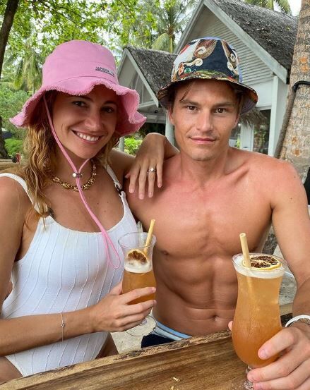 Oliver Cheshire with his wife