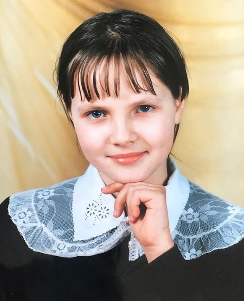 Childhood photo of Anastasiia