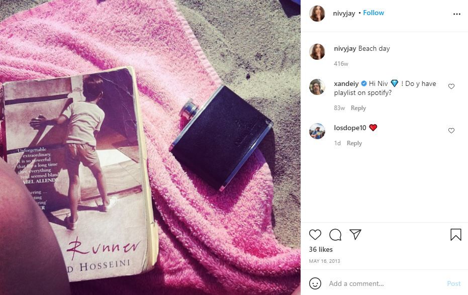 Nivine Jay`s first Instagram post