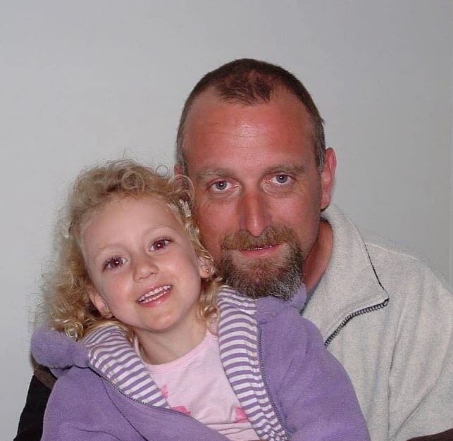 Lil Bo and her dad