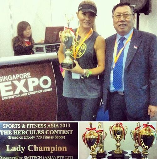 Mayling Ng won Female Champion Sports & Fitness Asia Expo 2013