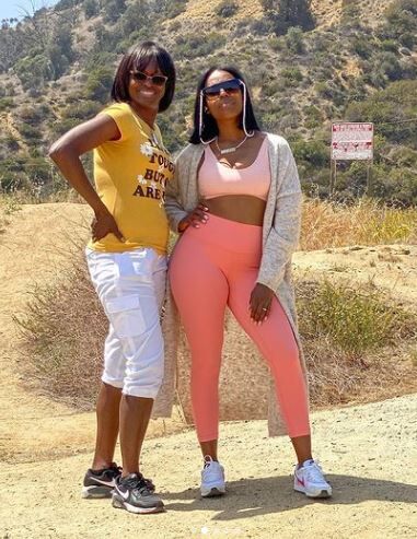 Mia Jaye with her mom