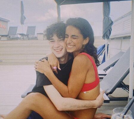 Begoña Vargas with Jorge