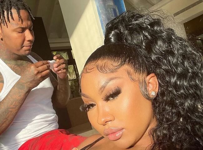 Ari Fletcher with her boyfriend Moneybagg Yo