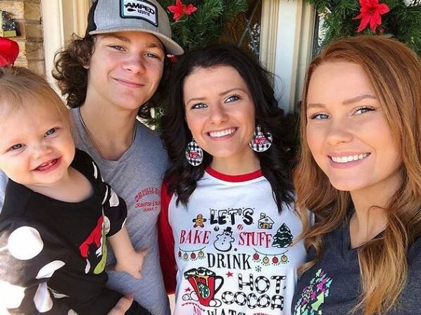 Montana with his family members