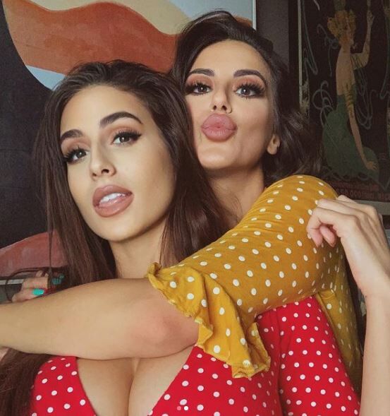 Nivine Jay with her friend Yasmine