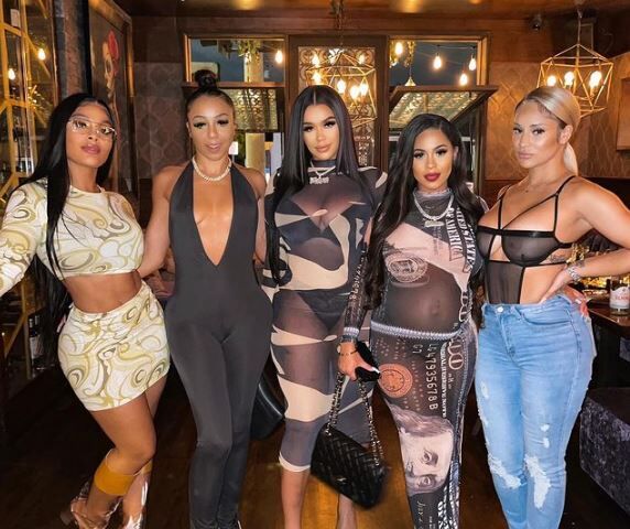 Yasmine Lopez with her friends