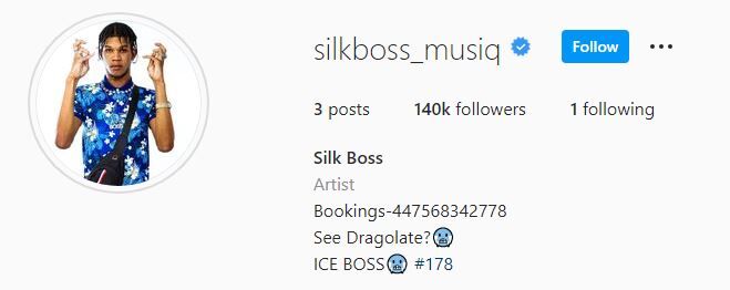 Silk Boss IG profile