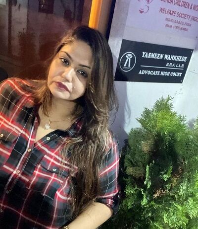 Yasmeen Wankhede is also a Secretary at NGO DURGA for women and child welfare