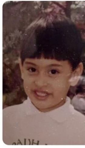 Childhood photo of Rusher King