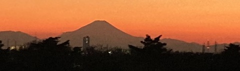2023.01.11夕焼け富士山