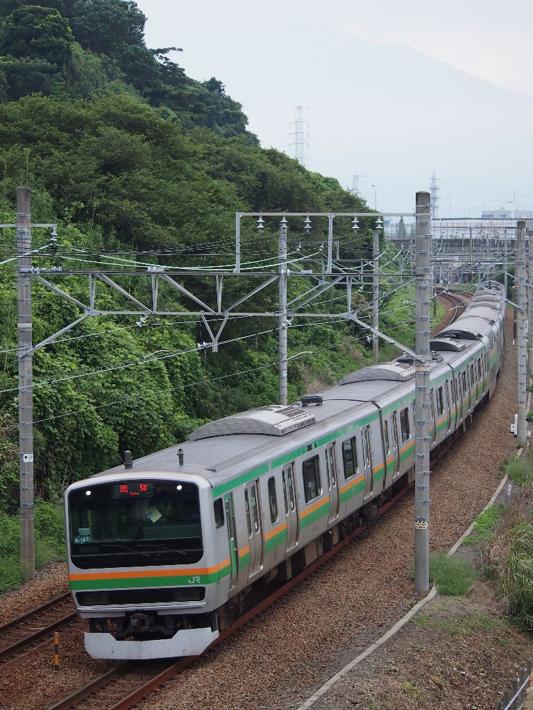 9月6日 E231系近郊型が浜松まで運転される 山紫水明な景色を求め