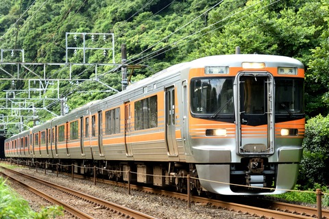 313系8000番代（セントラルライナー）が入線しました。TOMIX