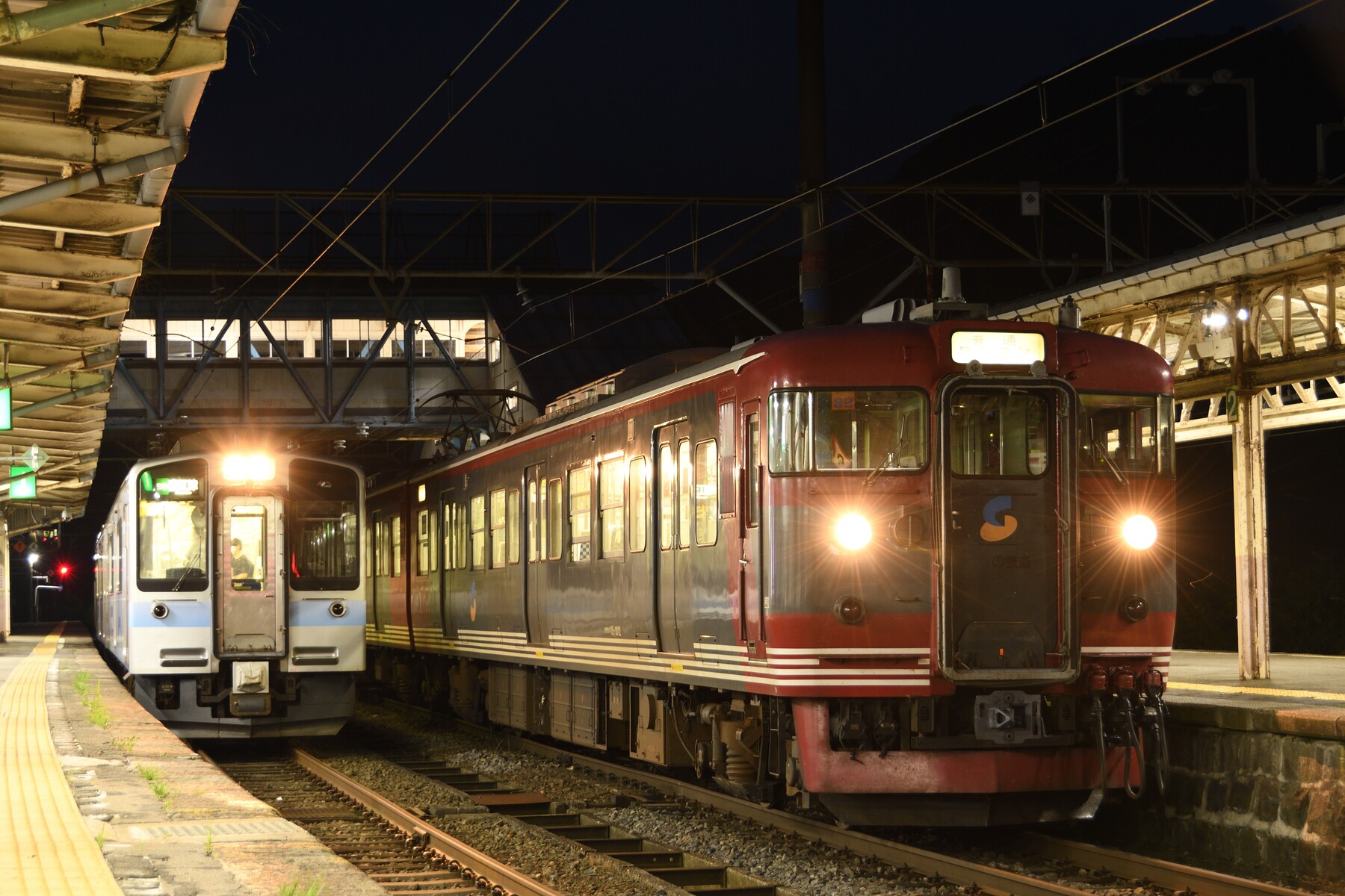 7月22日 えちごトキめき鉄道 妙高高原駅での並び 山紫水明な景色を求め