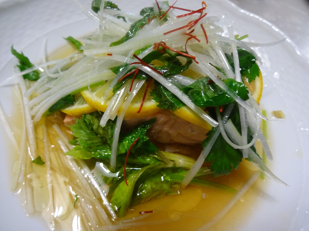 サーモンの紹興酒蒸し Spicemagic195の料理ブログ サーモンの紹興酒蒸し Spicemagic195の料理ブログ