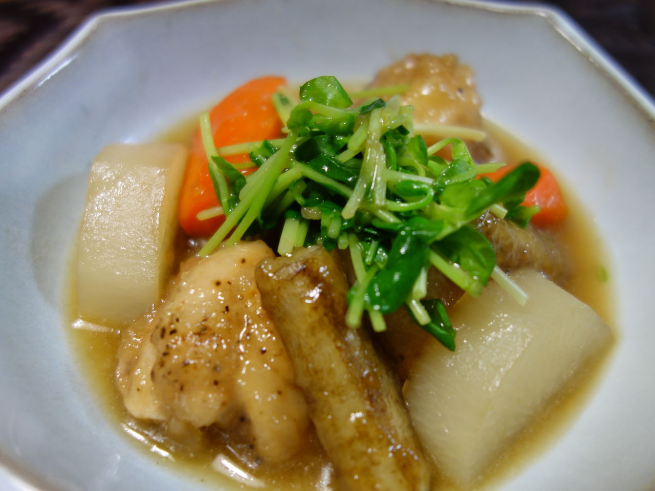 刺身で健康 鶏と根野菜の煮物 Spicemagic195の料理ブログ