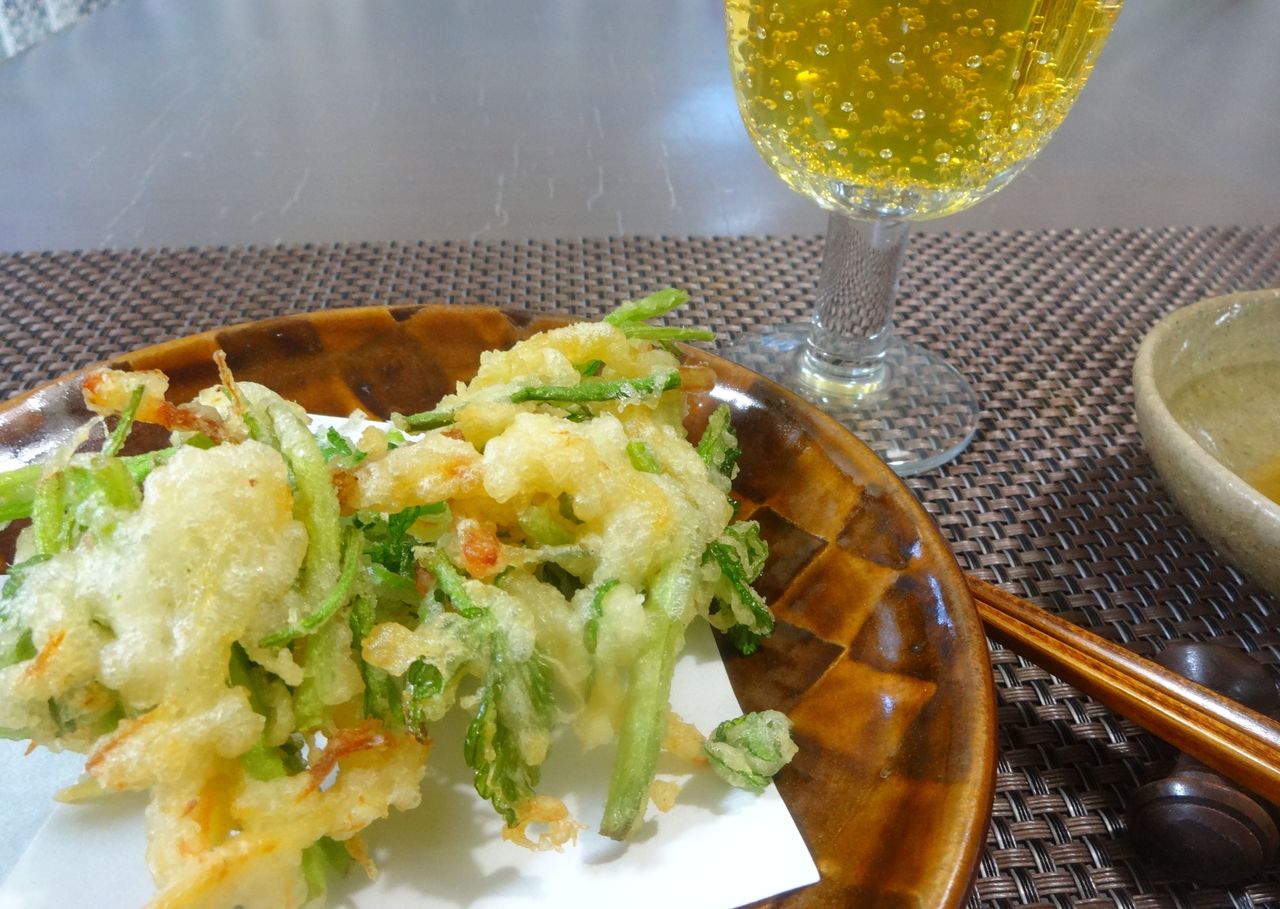 ビールでせりのフリット 鮭そぼろご飯etc Spicemagic195の料理ブログ ビールでせりのフリット 鮭そぼろご飯etc Spicemagic195の料理ブログ