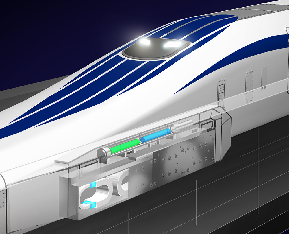 電車の中間 鉄道のひみつ 透視図イラスト