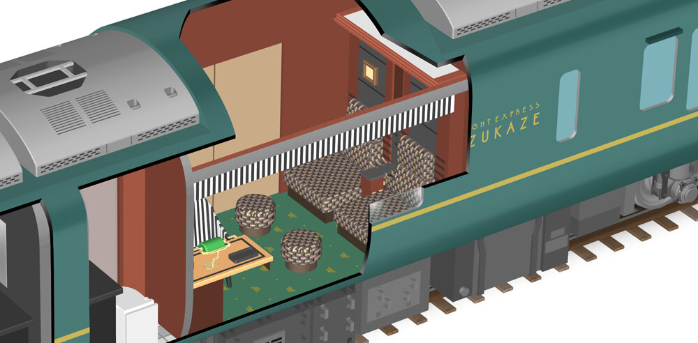 ○JR西日本 トワイライトエクスプレス瑞風 （豪華寝台列車）9号車