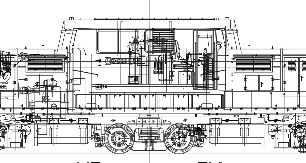 ○日本国有鉄道（国鉄） ディーゼル機関車 DD51 1187形 : のりものの