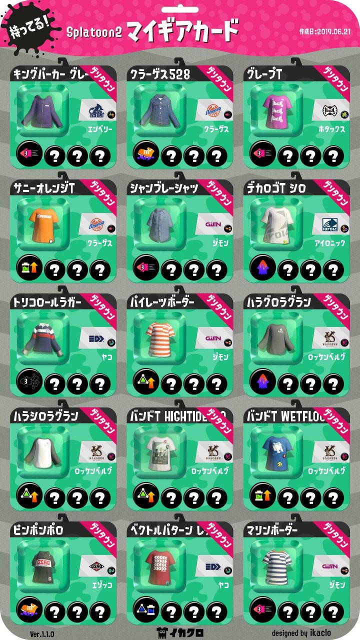 スプラ アナアキオンブレネル イカダッシュ速度アップ スプラトゥーンまとめ