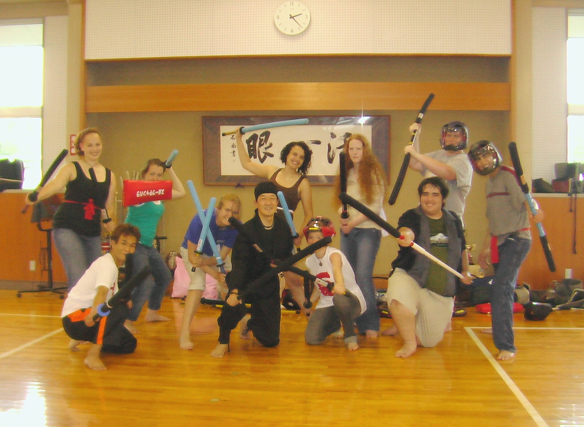 アメリカの高校生とスポチャン スポーツチャンバラ道 一直線 燃えよ 剣