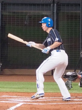 松本剛(2022) .347 3本 44打点 10犠打 21盗塁 OPS.836 得点圏打率.419