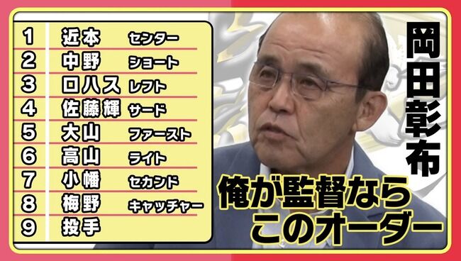 【衝撃】阪神の次期監督候補、とんでもない選手をスタメンで推してしまう