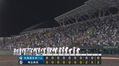 【速報】西武が日本ハムとの接戦を制す！！【沖縄出身の與座が７回無失点の好投】