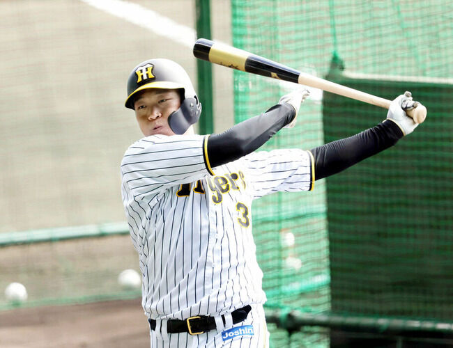 【阪神】大山、来季は一塁に固定しての143試合フルイニング出場の方針