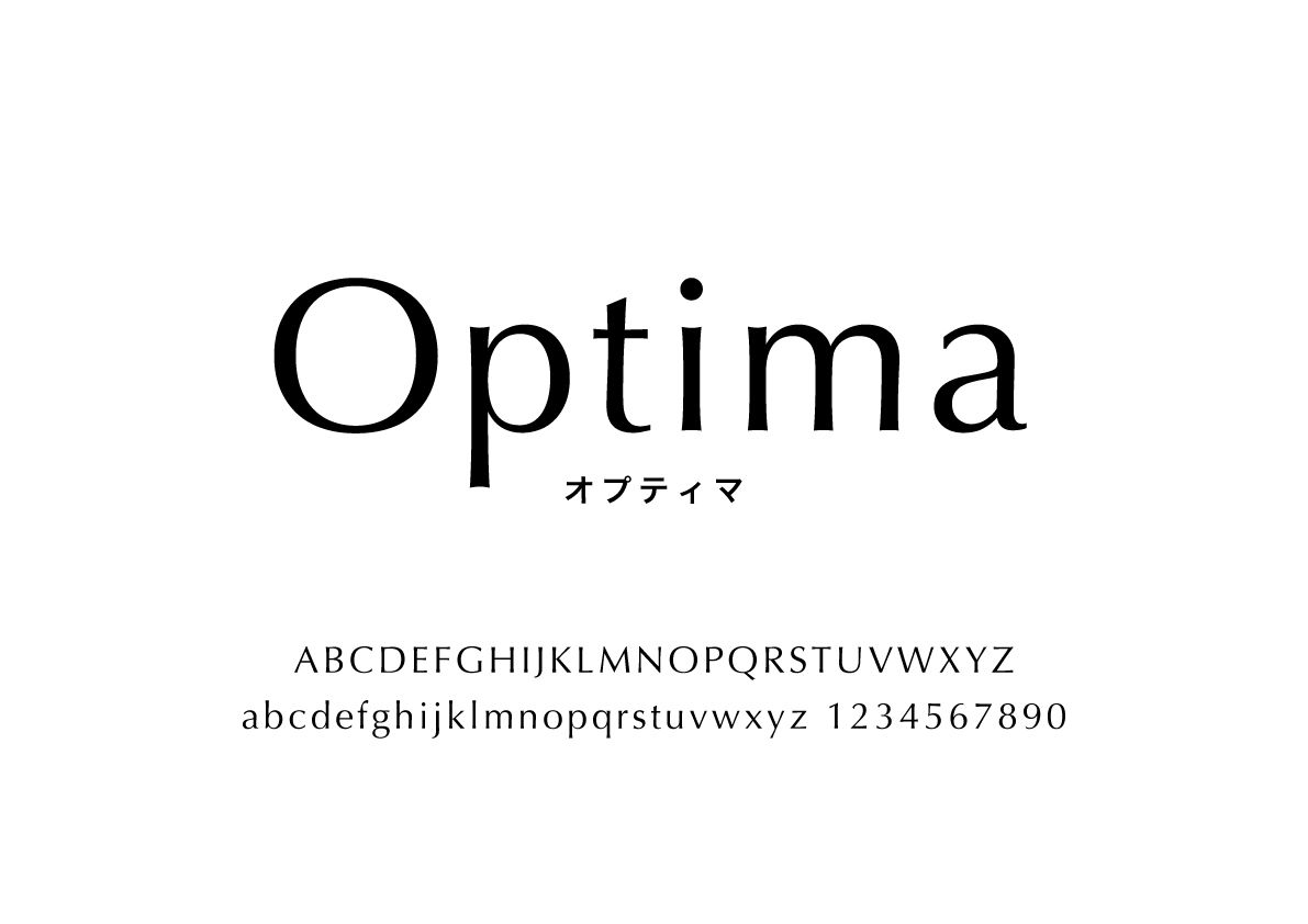 フォント Optima オプティマ Font Dictionary