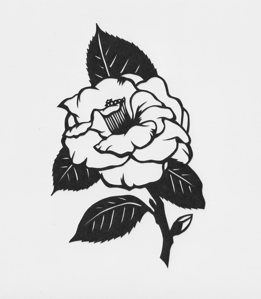 今日の一枚は切り絵 椿 Spoyajiのblog