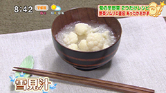 星野訓生さんの材料2つだけレシピ 【雪見汁】