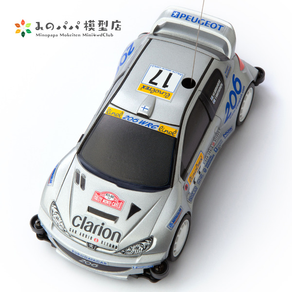 ラジ四駆 プジョー206WRC : みのパパ模型店 ラジ四駆 プジョー206WRC : みのパパ模型店