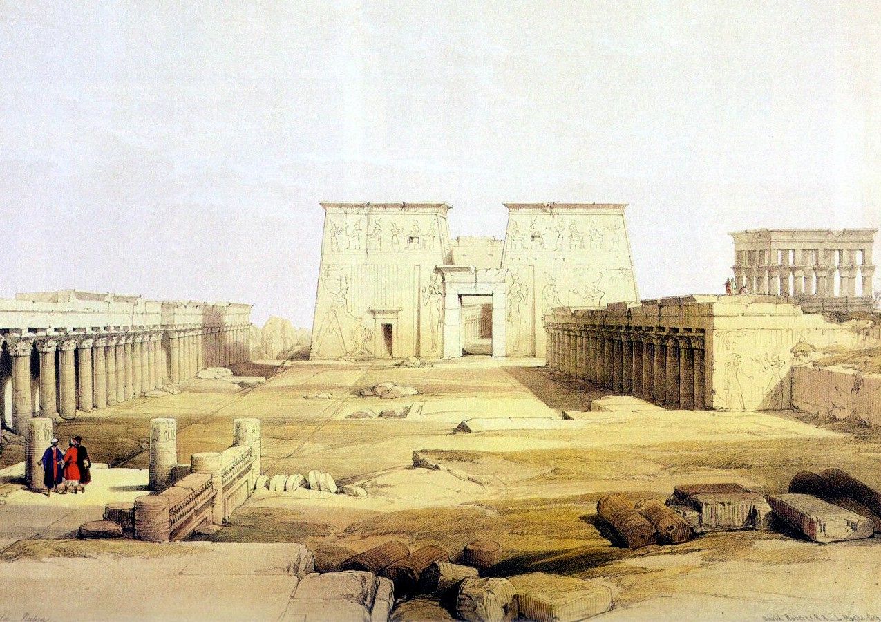 1840年頃のエジプトの風景を描いたデビッドロバーツの絵画 Sptツアーズのブログ