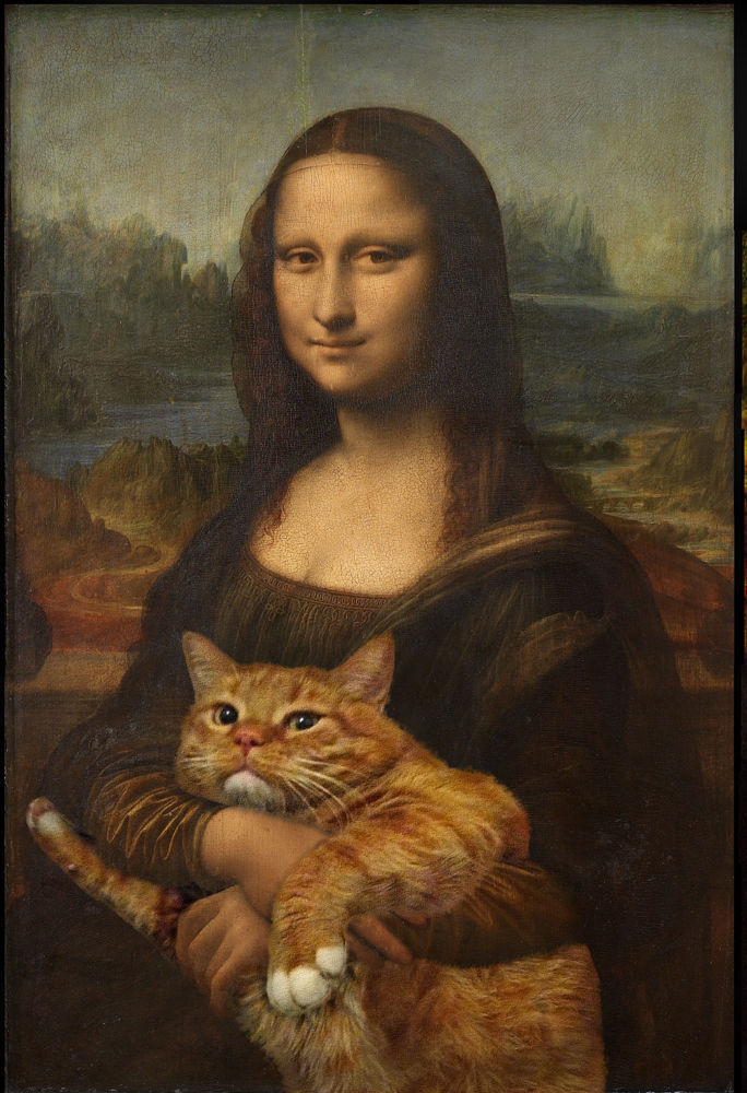 フェルディナン・デスノス、赤い傘の下の猫、希少画集画、新品額装付、状態良好 フェルディナン・デスノス、赤い傘の下の猫、希少画集画、新品