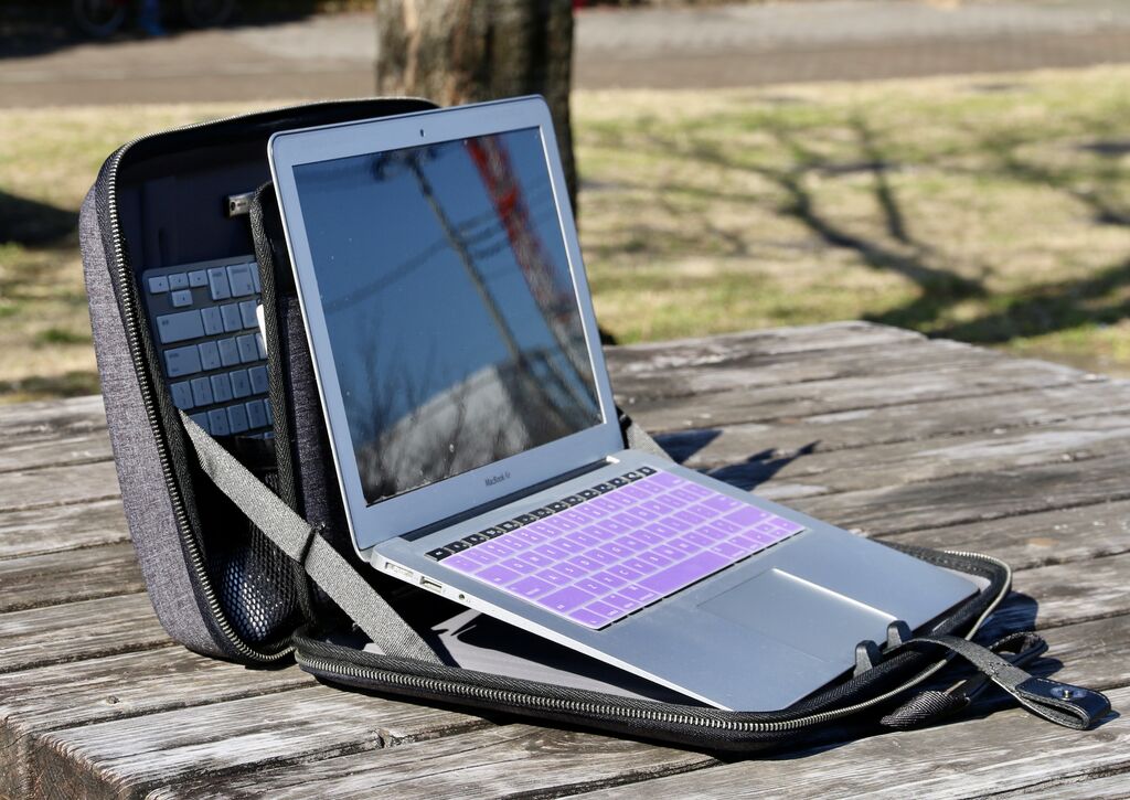 レア】MOBICASE モビケース 8L スタンド機能搭載ノートパソコンバッグ