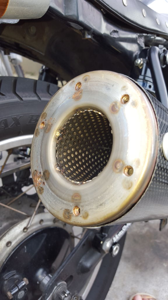 SR400】AAAセミレーシングマフラー スーパートラップ SR400】AAAセミ