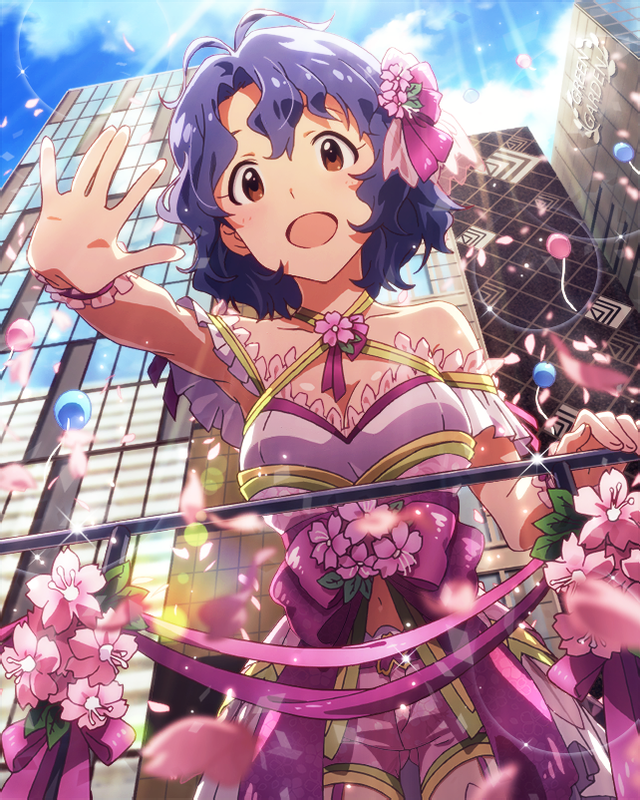 桜舞う満開パレード 豊川 風花2