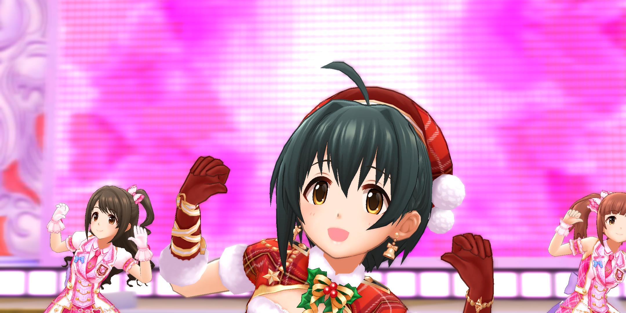 デレステ Ssr ピュアホワイト ハート 小日向美穂が新規編み込みヘアーにクリスマス衣装 アホ毛も元気にサンライズ もばます Imas Cg Net