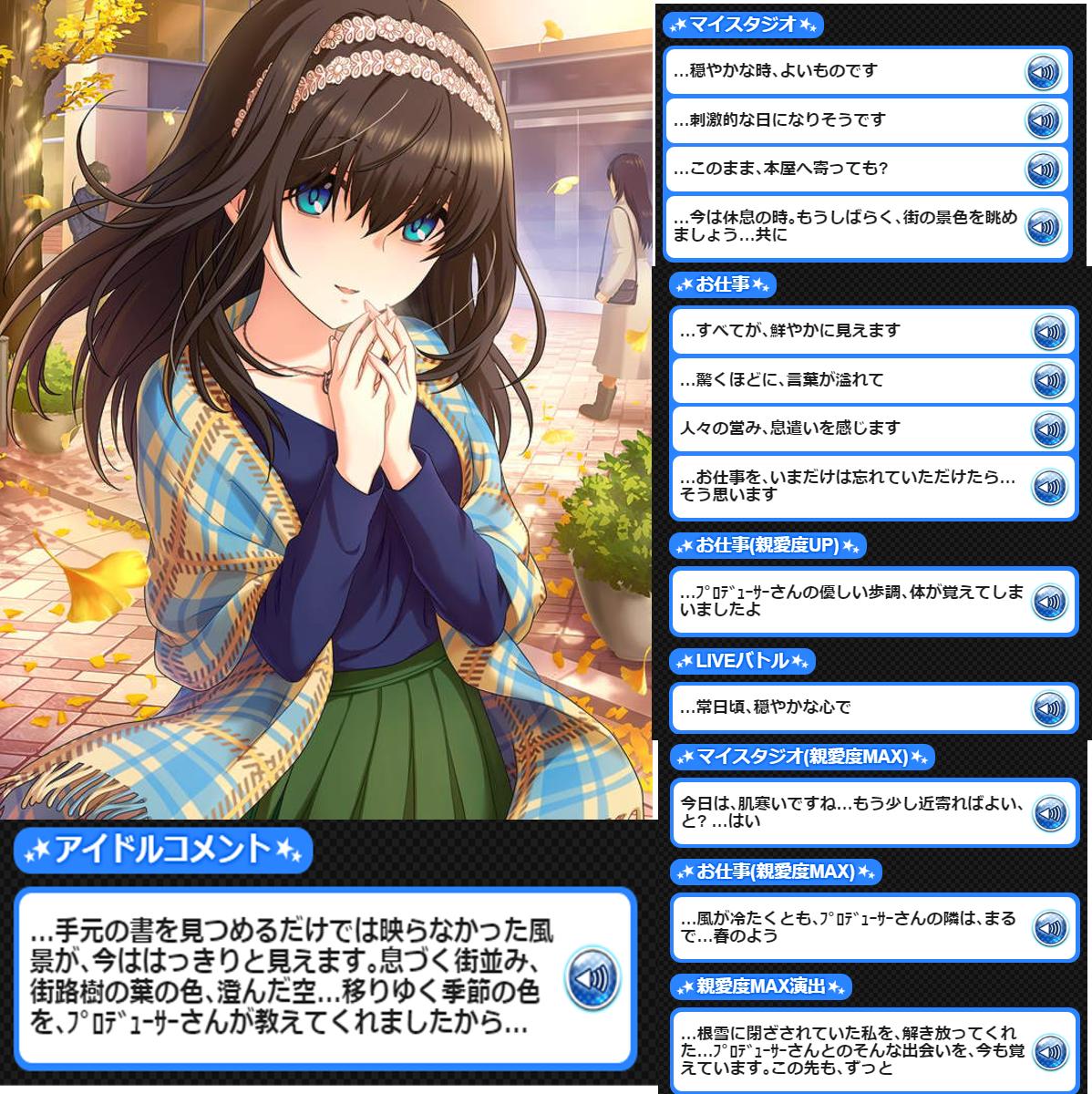 モバマス 資料 5thアニバーサリー 鷺沢文香 お仕事を いまだけ忘れていただけたら そう思います By もばます モバマス 資料 5thアニバーサリー 鷺沢文香 お仕事を いまだけ忘れていただけたら そう思います By もばます